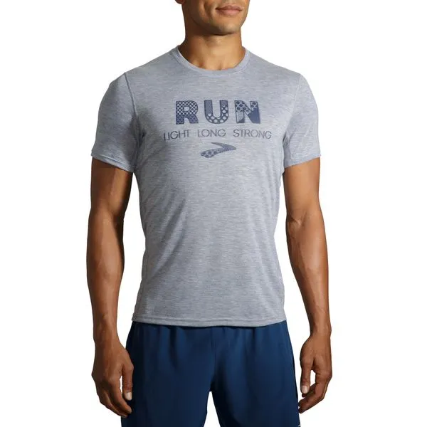 M Brooks Distance Graphic Short Sleeve - Running Apparel - Performance Shirts | Shop Now