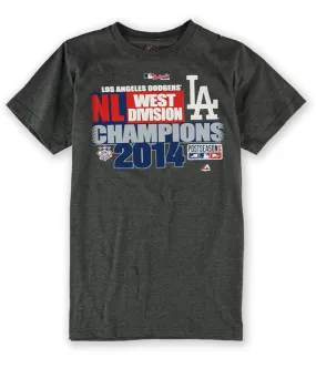 Majestic Mens La Dodgers 2014 Wd Champion Graphic T-Shirt