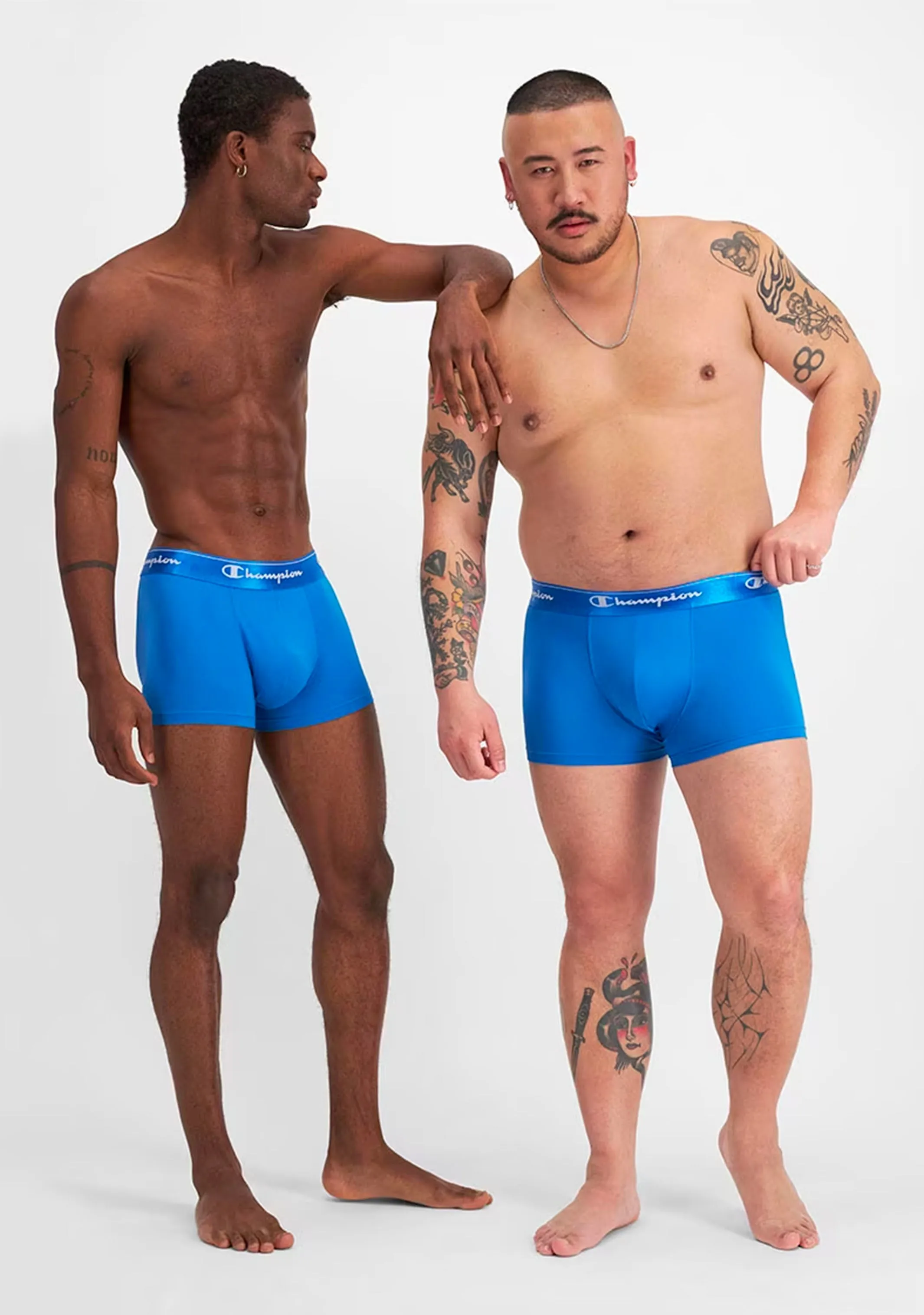 Men's Champion Microfiber Trunk 3-Pack Blue (MWFNA 05K)