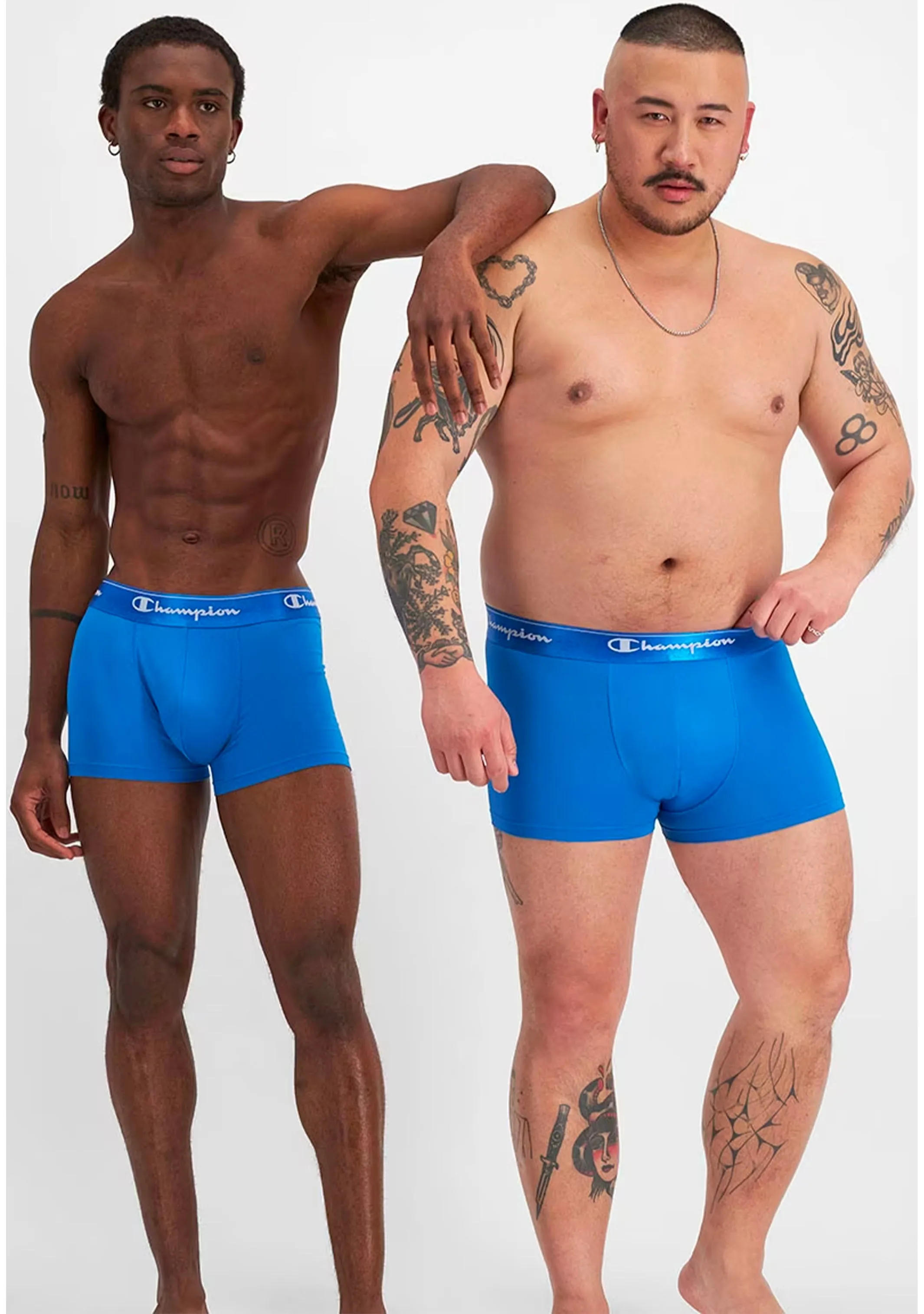 Men's Champion Microfiber Trunk 3-Pack Blue (MWFNA 05K)