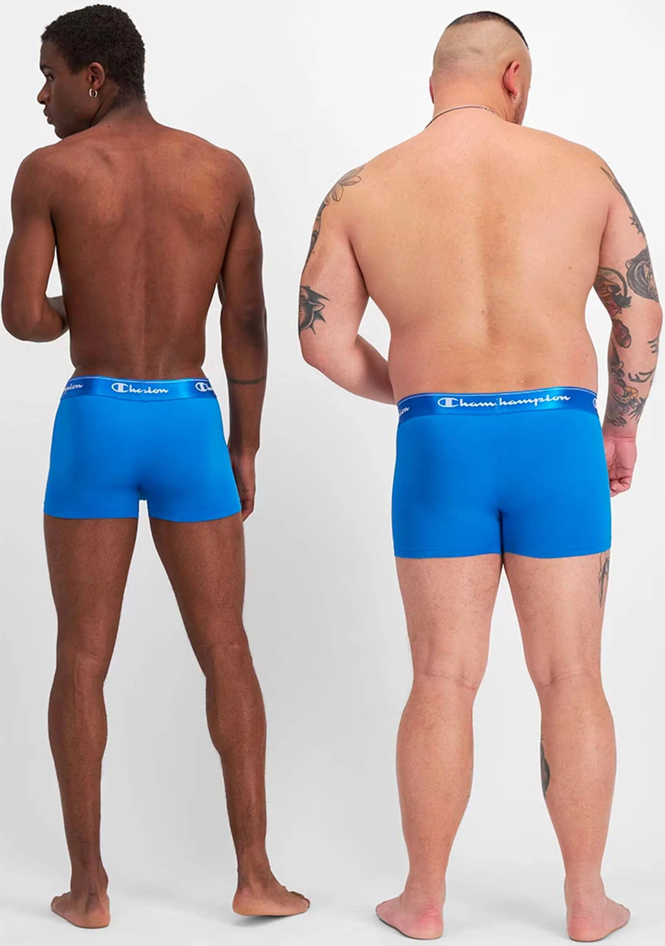 Men's Champion Microfiber Trunk 3-Pack Blue (MWFNA 05K)