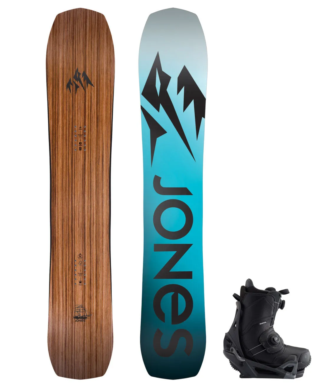 Men's Snowboard Rental with Burton Step On - Complete Setup