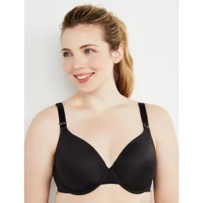 Motherhood Maternity Nursing Bra, Full Coverage, Underwire, Black, Size 38 DDD