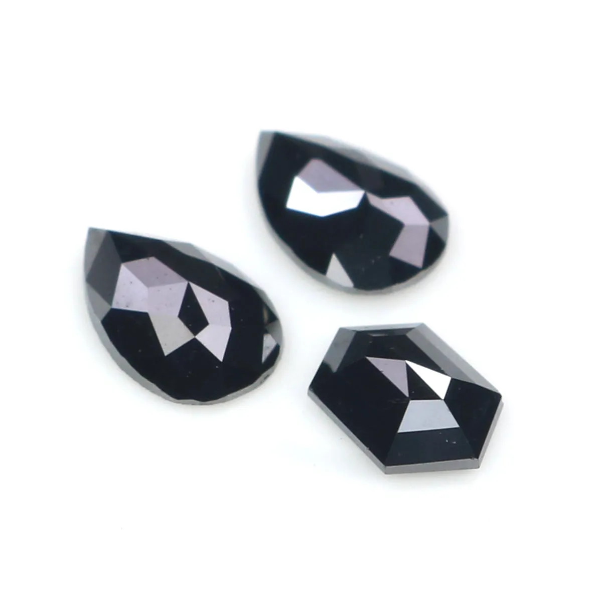 Natural Black Color Diamond 0.87 CT 5.93 MM Rose Cut Diamond