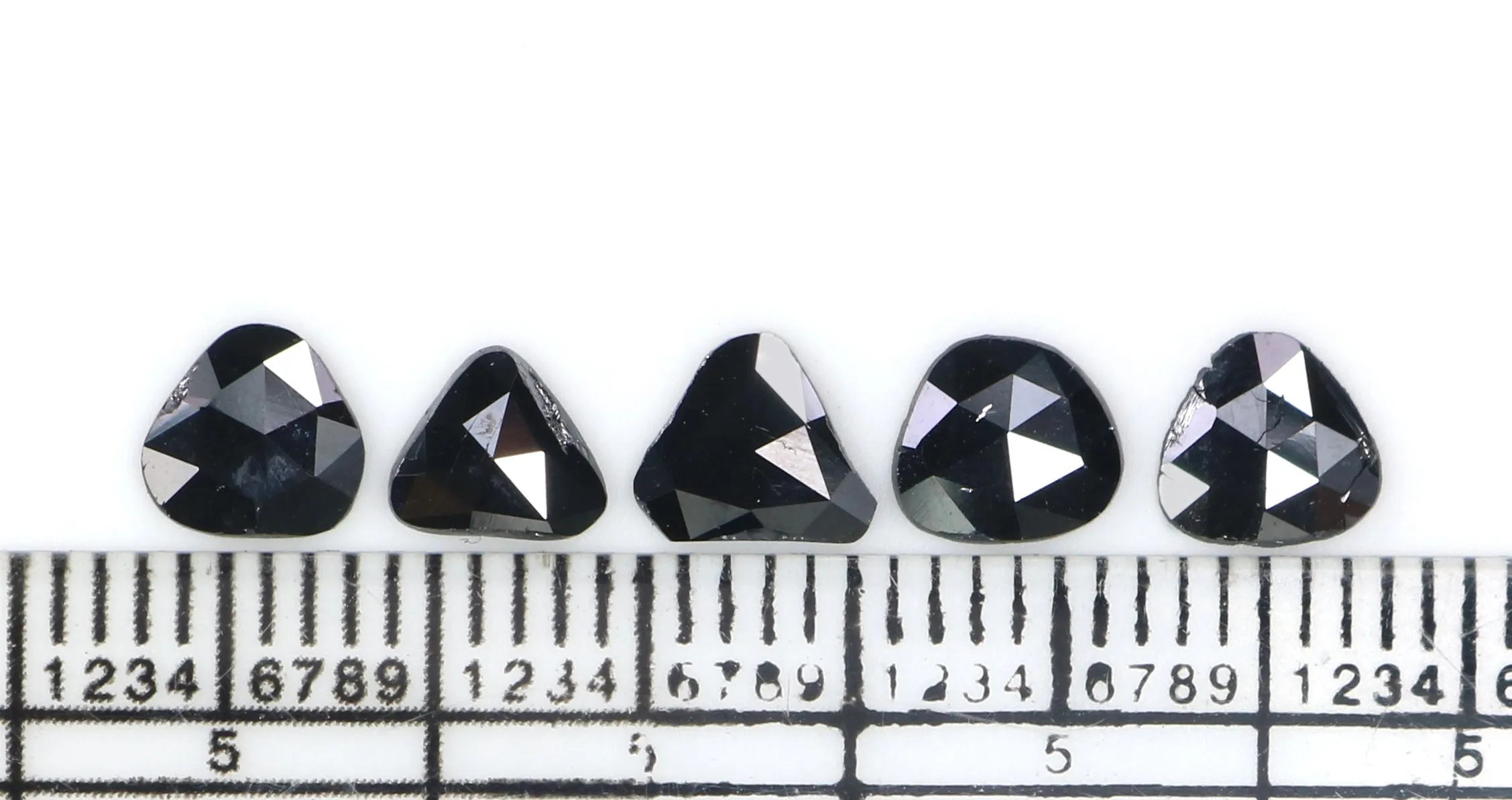 Natural Black Diamond Slice 1.39 CT Rose Cut - 5.65 MM, KR2624