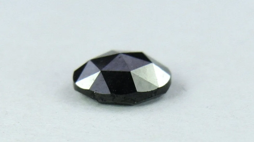 Natural Black Round Rose Cut Loose Diamond, 1.00 Ct, I3 Clarity, 1.0 to 3.30 MM, Q40