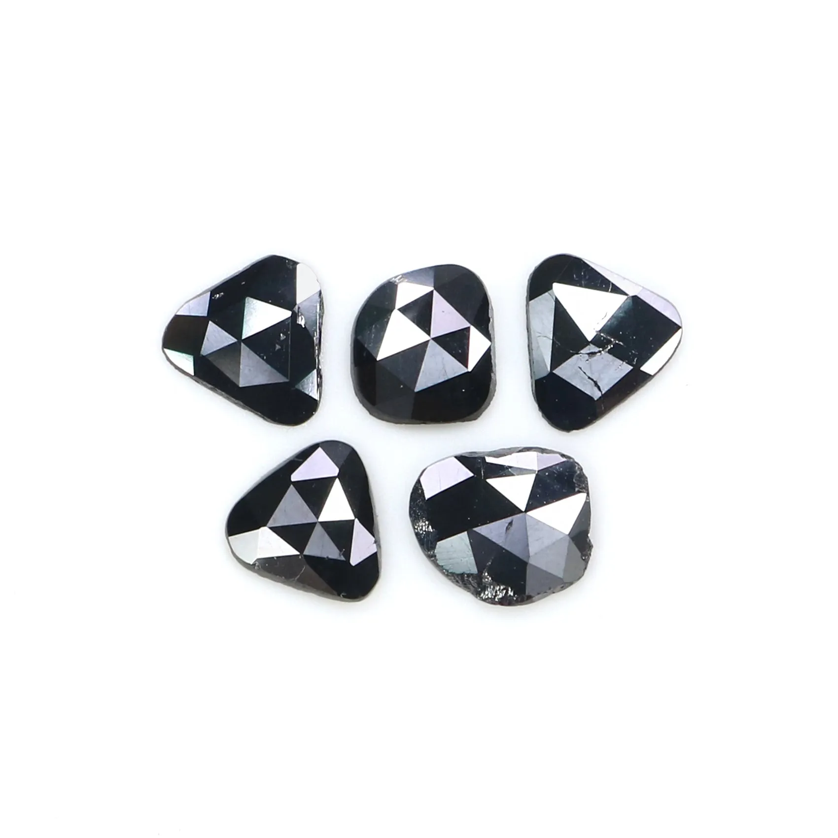 Natural Black Slice Diamond | 1.11 CT | 5.52 MM | Rose Cut | KR2614