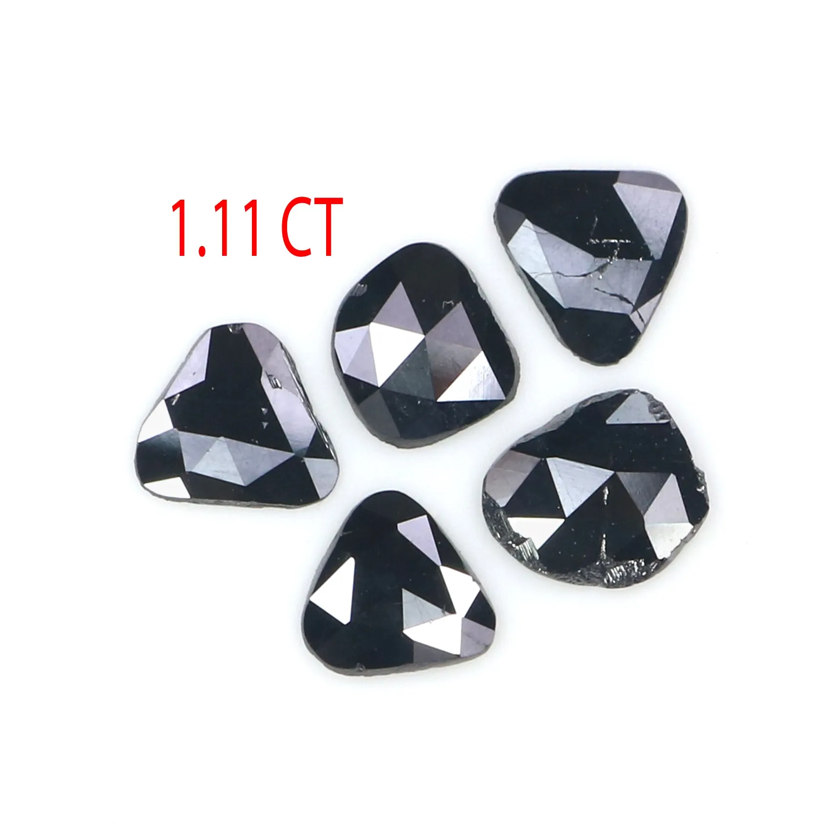 Natural Black Slice Diamond | 1.11 CT | 5.52 MM | Rose Cut | KR2614