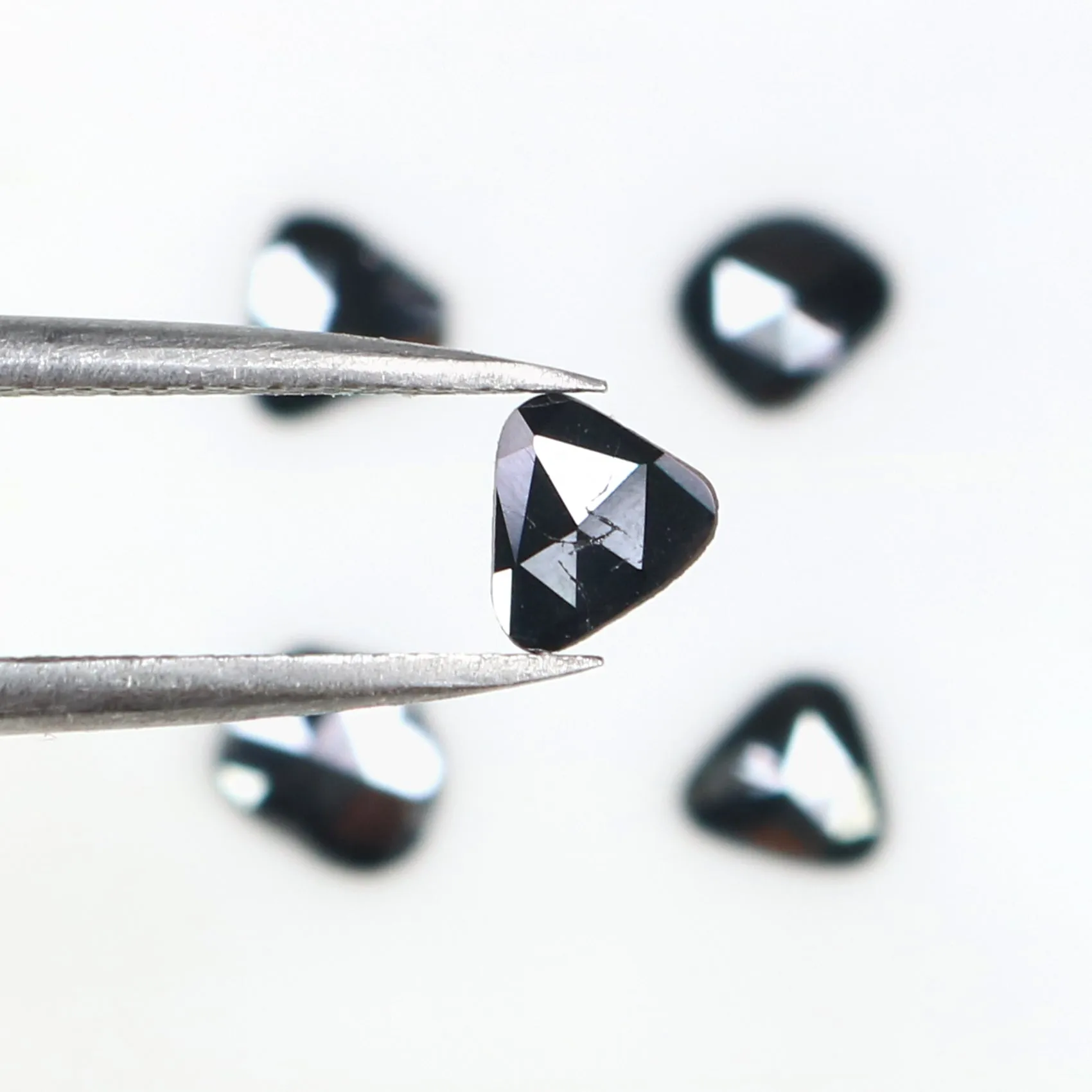 Natural Black Slice Diamond | 1.11 CT | 5.52 MM | Rose Cut | KR2614