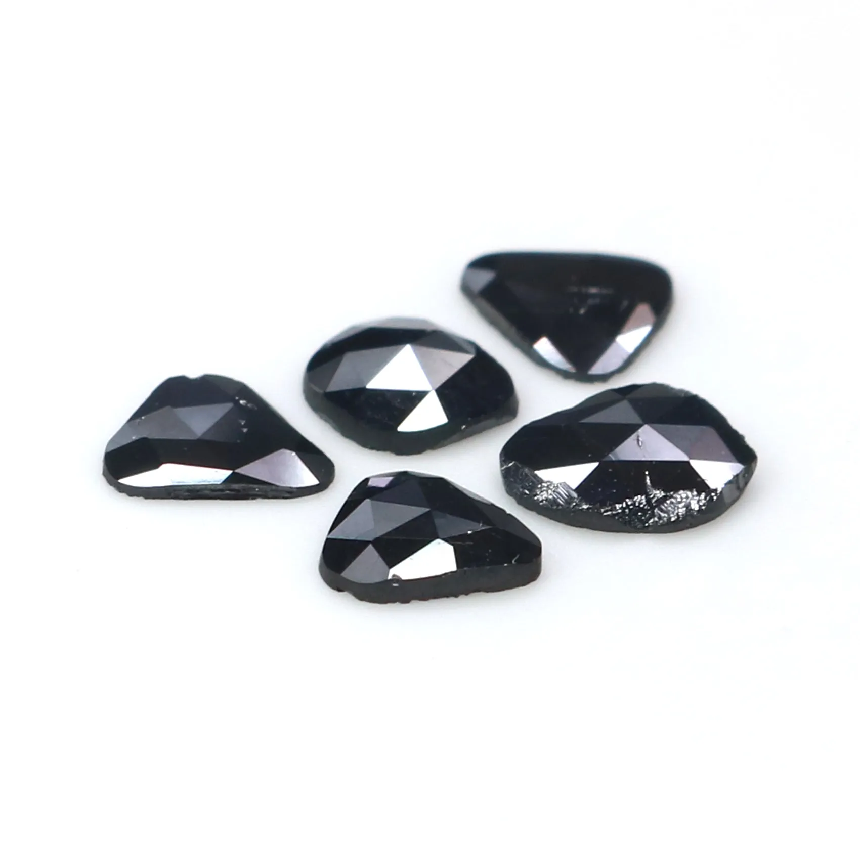 Natural Black Slice Diamond | 1.11 CT | 5.52 MM | Rose Cut | KR2614