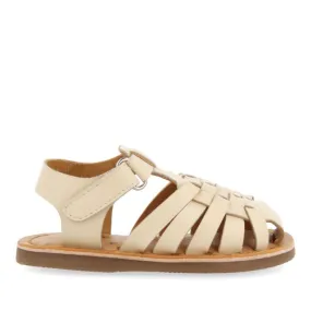 OFF-WHITE LEATHER BABY CRAB-STYLE SANDALS HARRAH