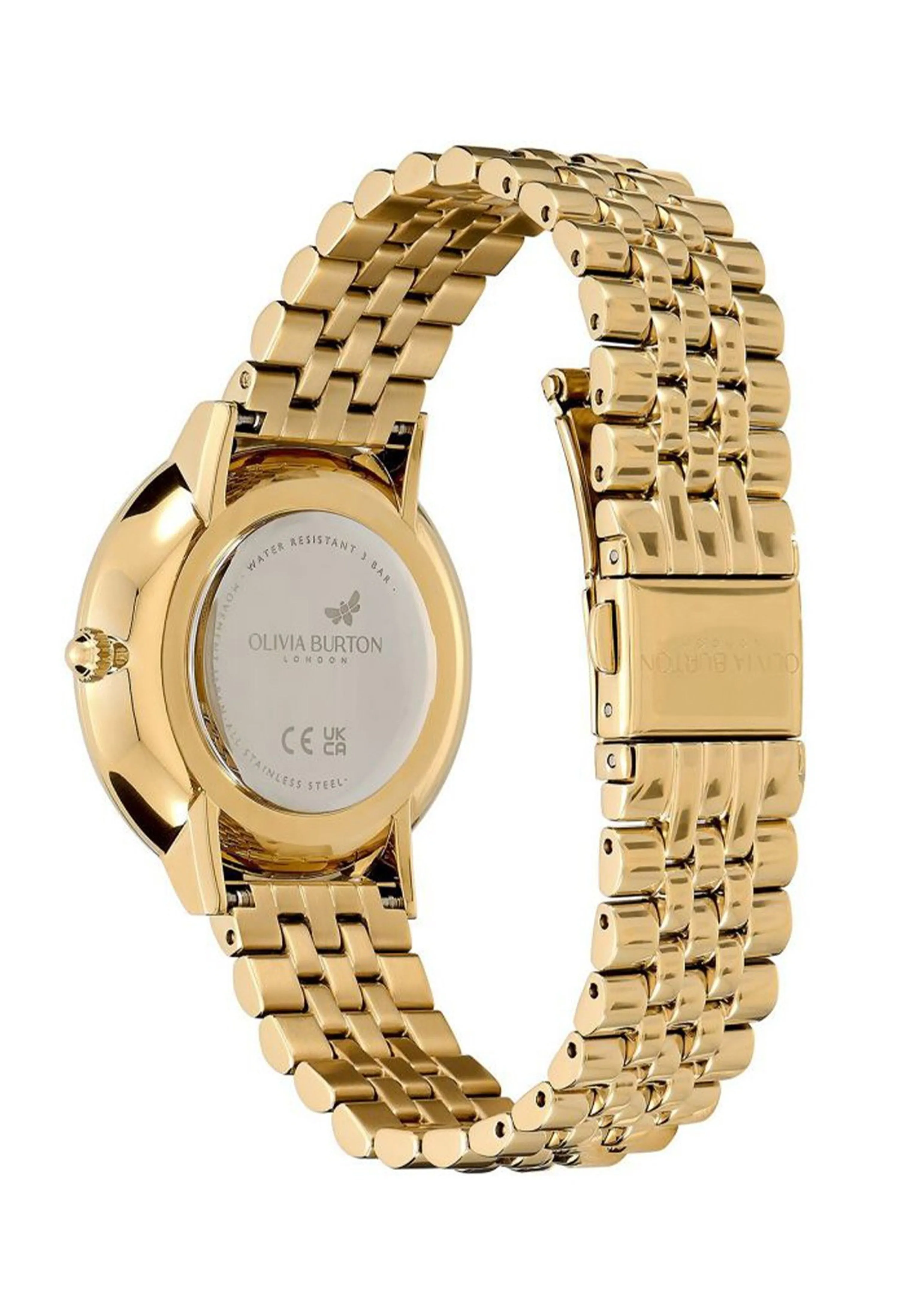 Olivia Burton Celestial Nova Grey Dial Bracelet Gold Plated Watch for Women