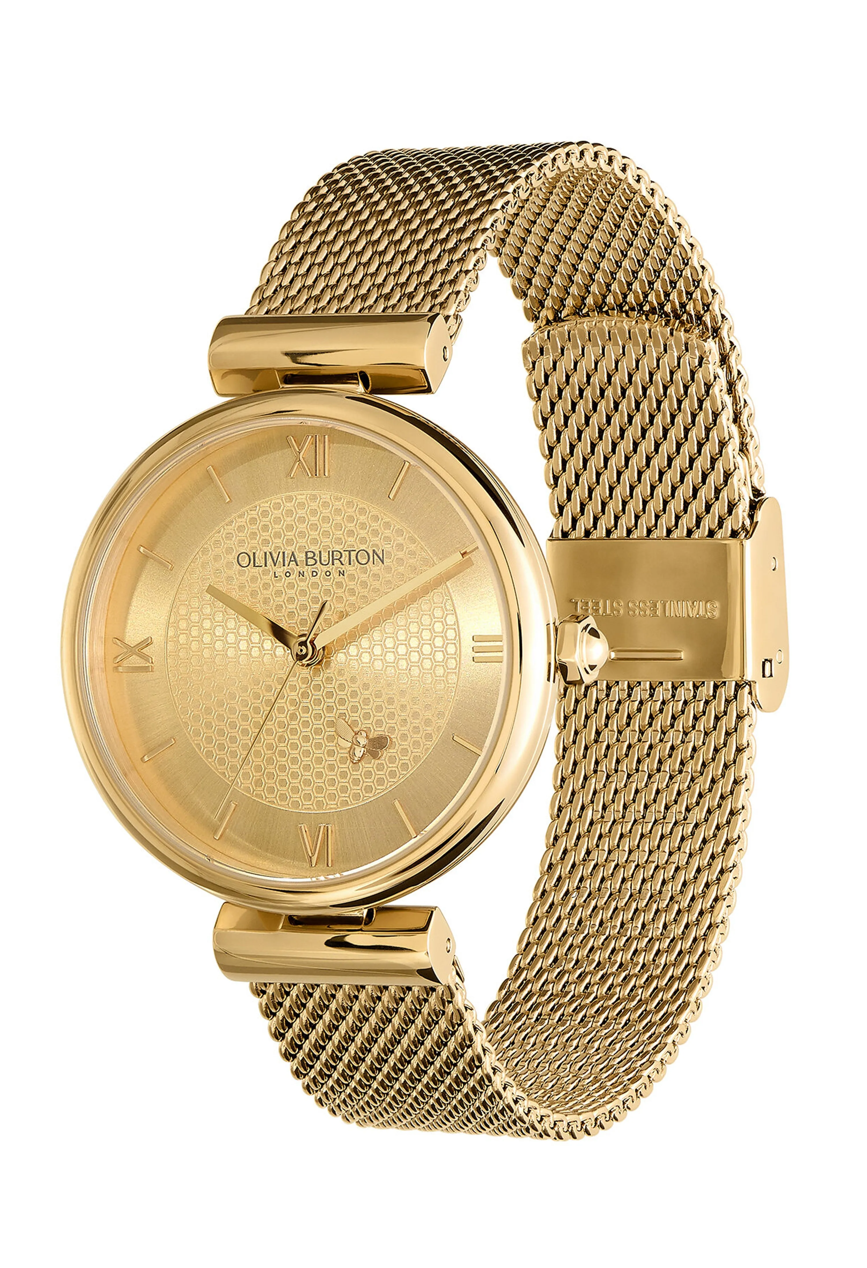 Olivia Burton Minima Bee Gold Plated Bracelet Watch