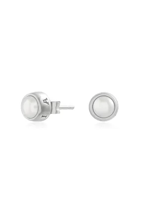 Olivia Burton Pearl Stud Earrings Stainless Steel