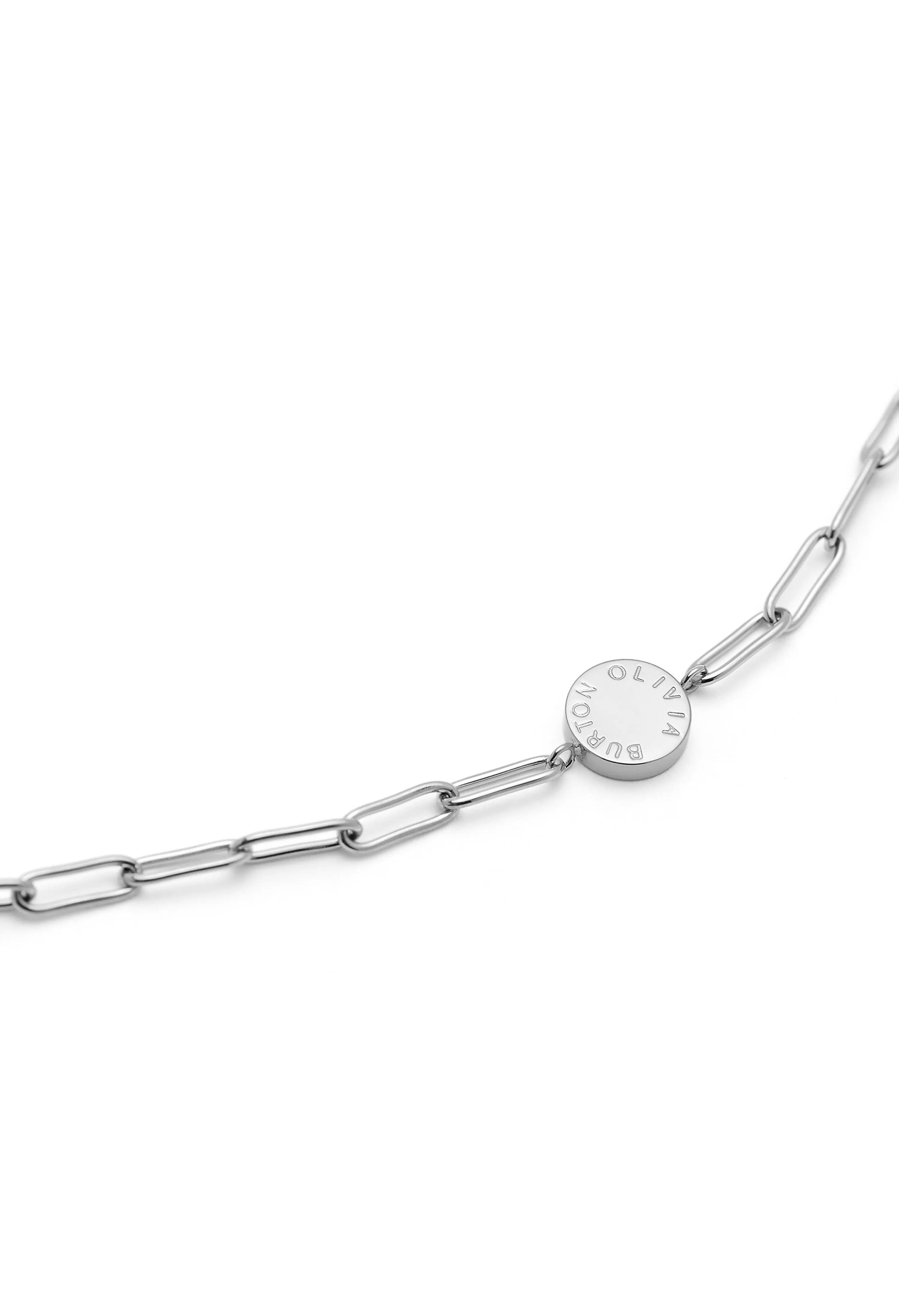 Olivia Burton Stainless Steel Stacking Necklace - Classic Illusion Style