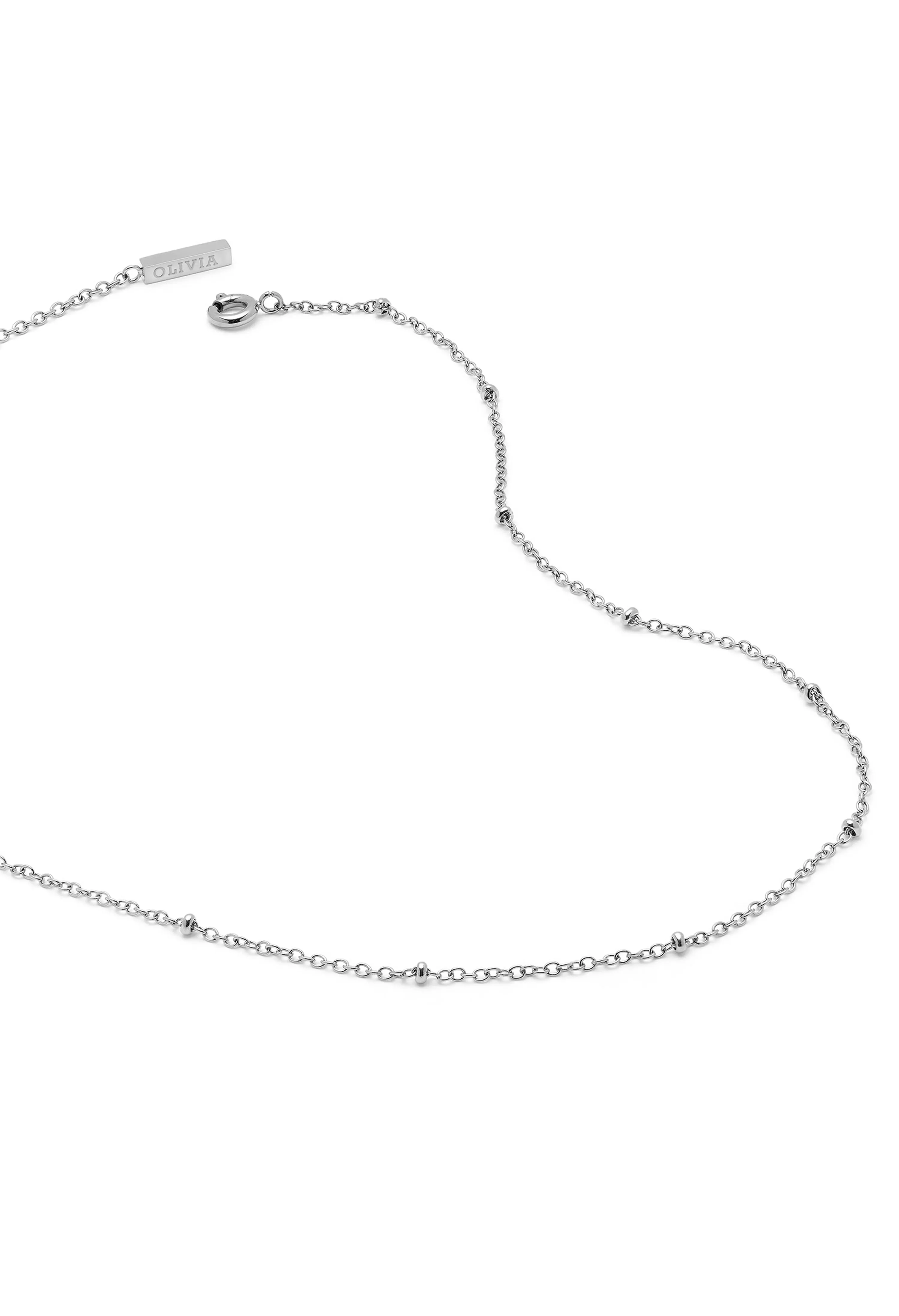 Olivia Burton Stainless Steel Stacking Necklace - Classic Illusion Style