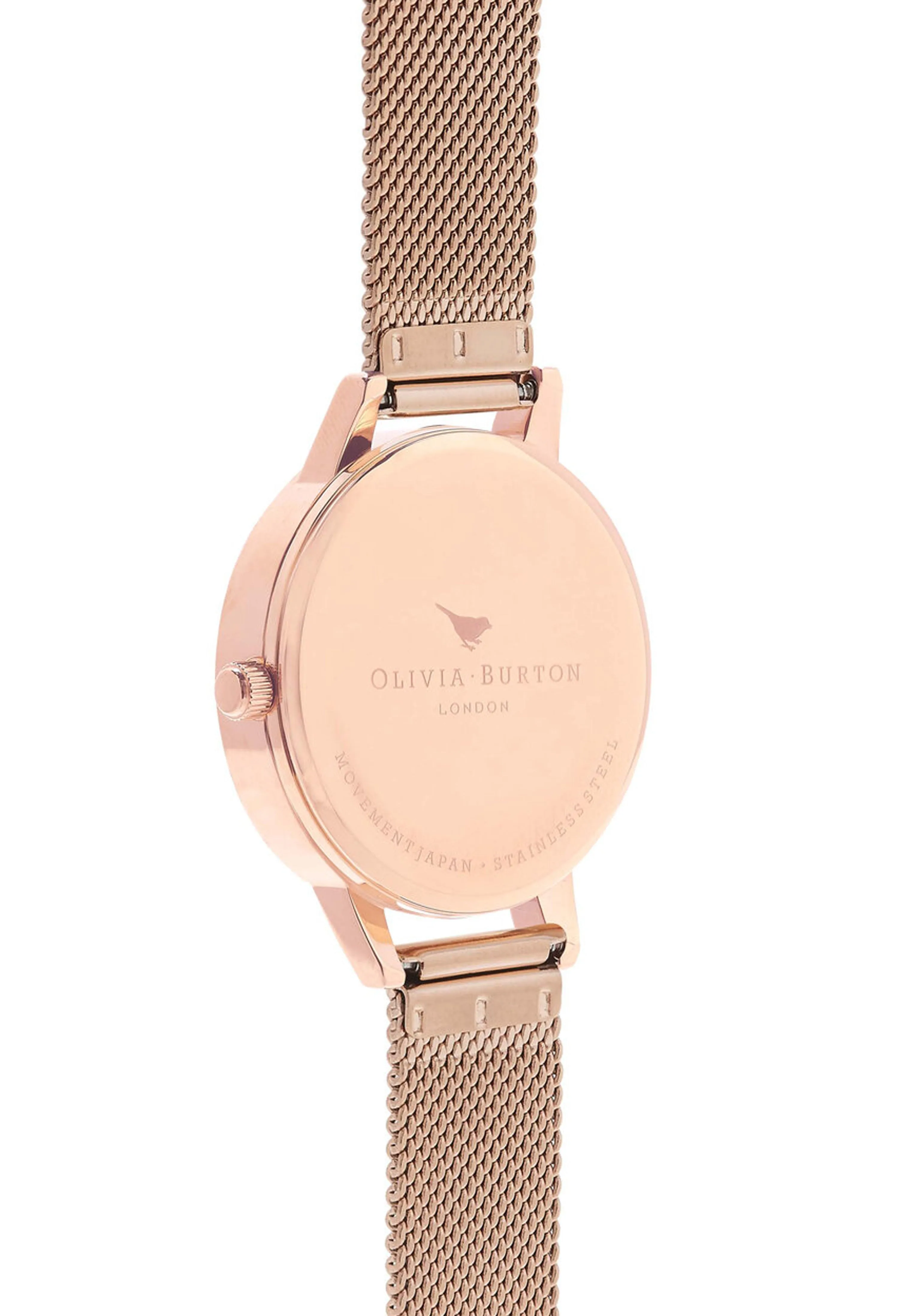 Olivia Burton Women's White Dial Mesh Watch