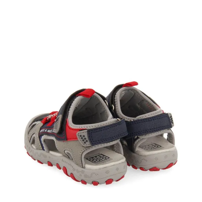 Parly boys grey sports sandals