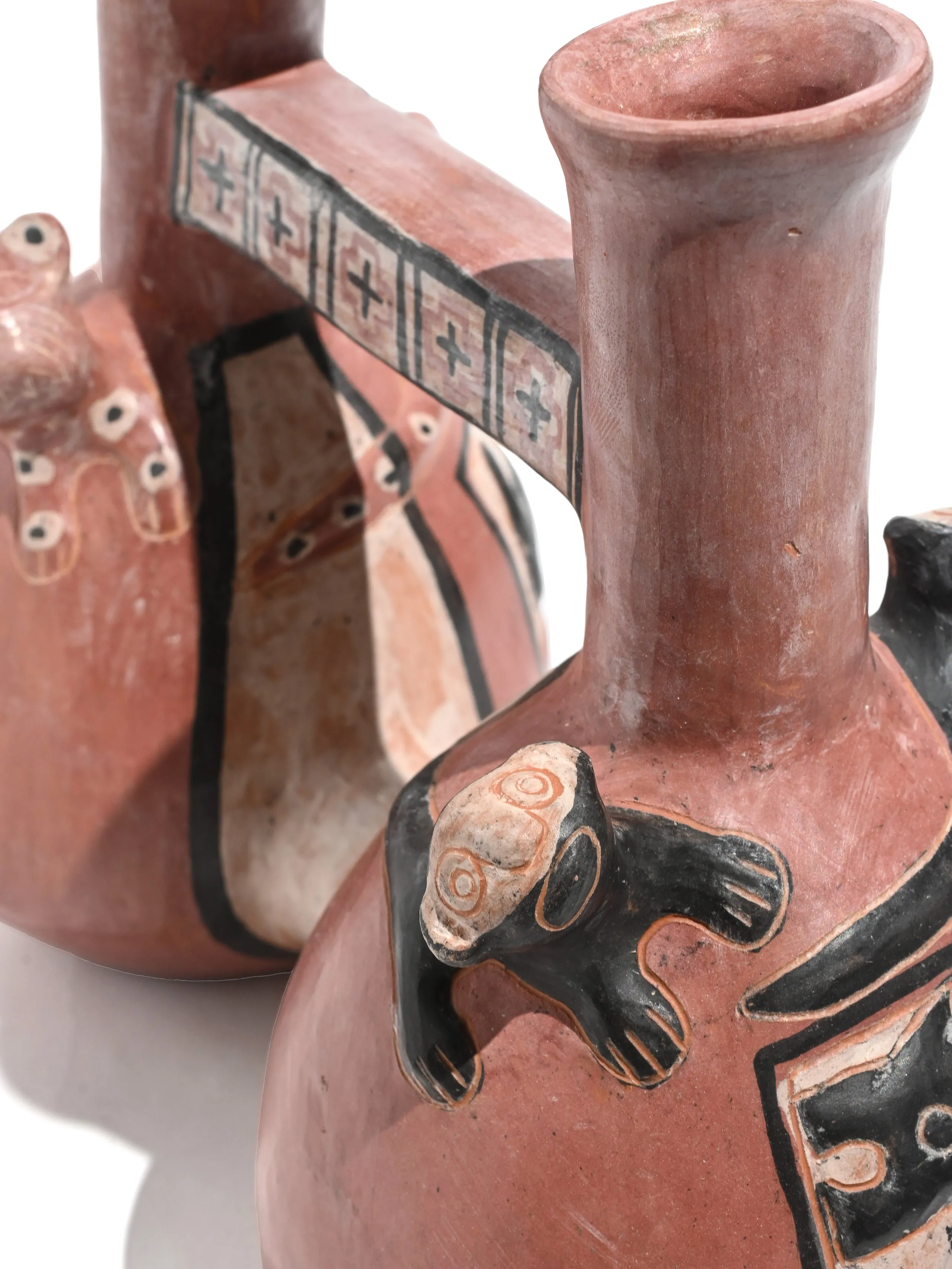 Peruvian Whistling Vessel - Female Cougar: Huaco Silbador for Sale