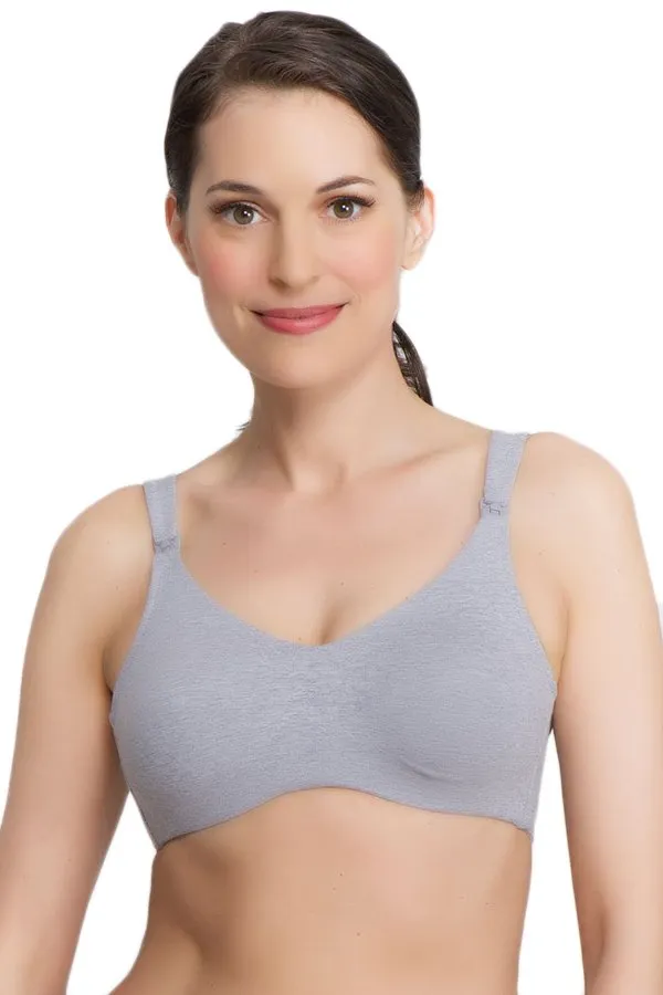 QT Intimates Cotton Blend Wireless Nursing Bra