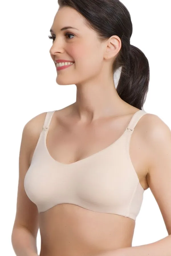 QT Intimates Cotton Blend Wireless Nursing Bra