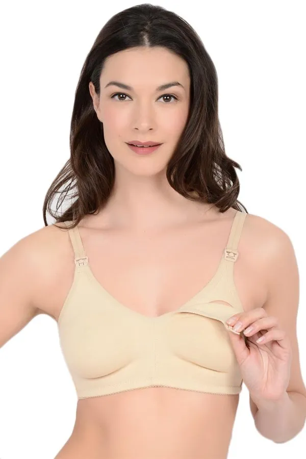 QT Intimates Molded Cotton Blend Nursing Bra