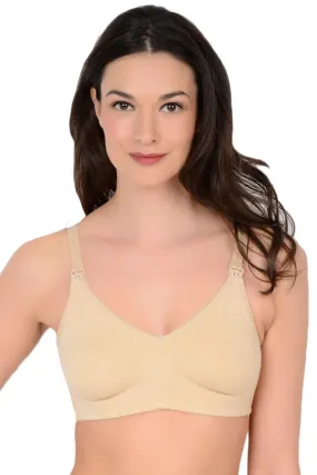 QT Intimates Molded Cotton Blend Nursing Bra