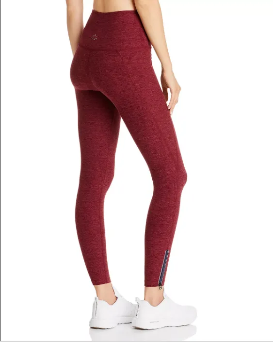 Results: Burgundy Spacedye Zip Hem Leggings by Beyond Yoga