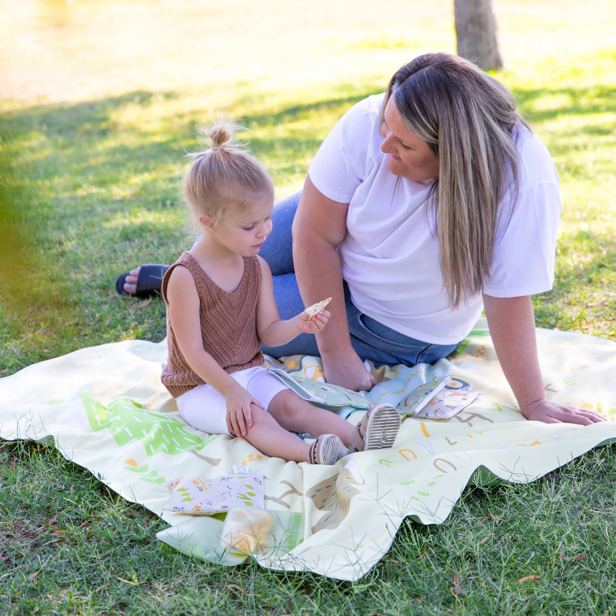 Roll & Go Blanket - Reversible Design, Happy Camper