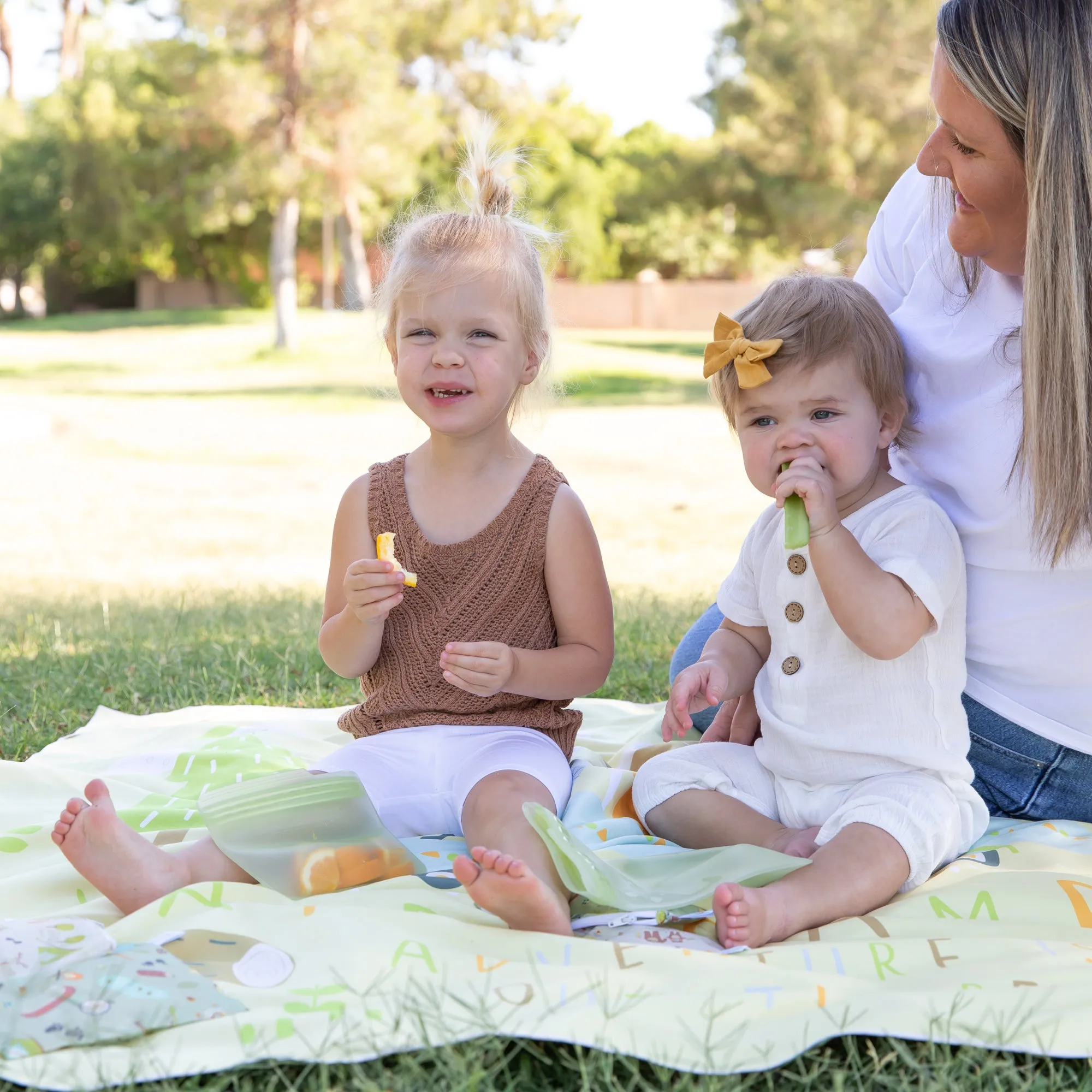 Roll & Go Blanket - Reversible Design, Happy Camper