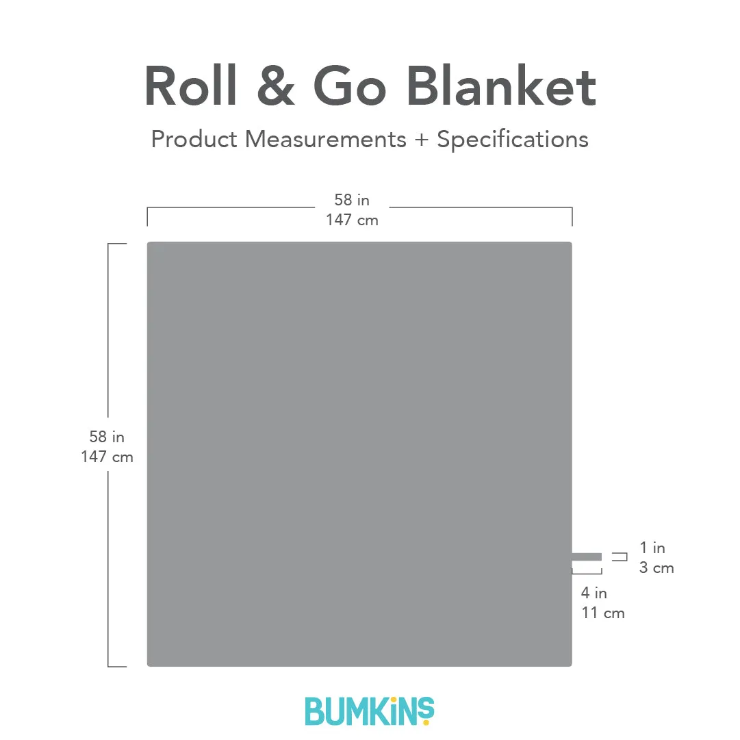 Roll & Go Blanket - Reversible Design, Happy Camper