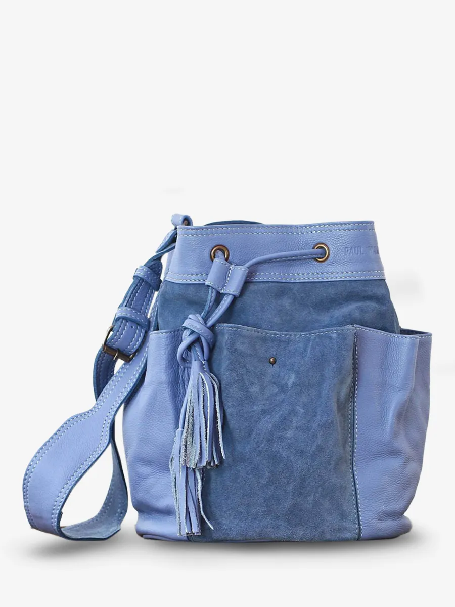 shoulder bags for women Blue - Fleur Lavender Blue | PAUL MARIUS