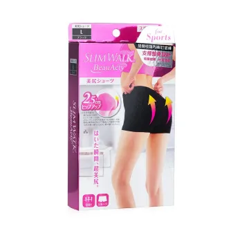 SlimWalk SlimWalk Buttocks Shorts for Sports, #Black (Size: L) 1pair -19%