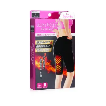 SlimWalk SlimWalk Compression Fat-Burning Support Shape Shorts - # Black (Size: L) 1pair -19%