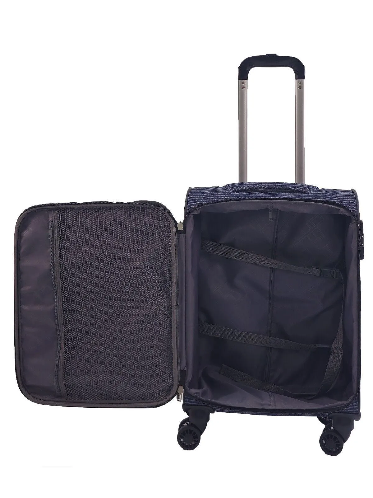 Soft Shell Cabin Suitcase 55 x 37 x 20 cm Lightweight Luggage Suitable for Easyjet, Ryanair