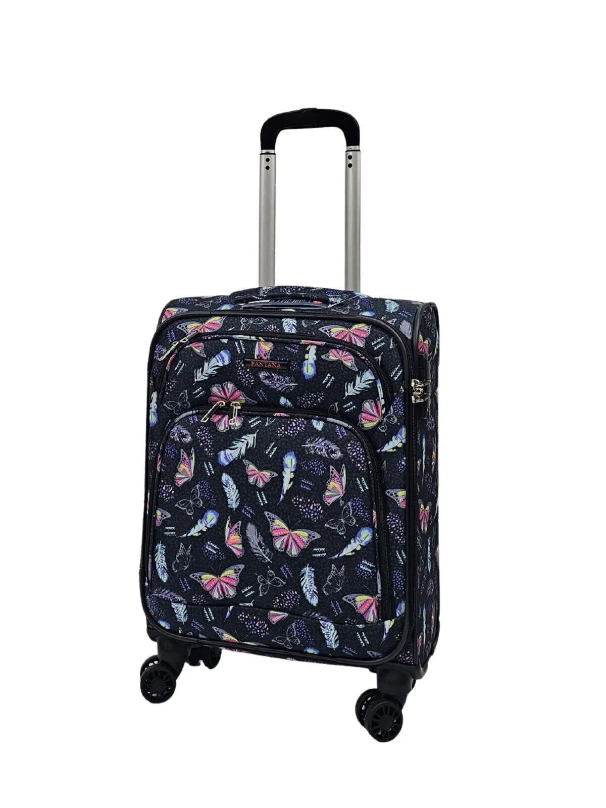 Soft Shell Cabin Suitcase 55 x 37 x 20 cm Lightweight Luggage Suitable for Easyjet, Ryanair