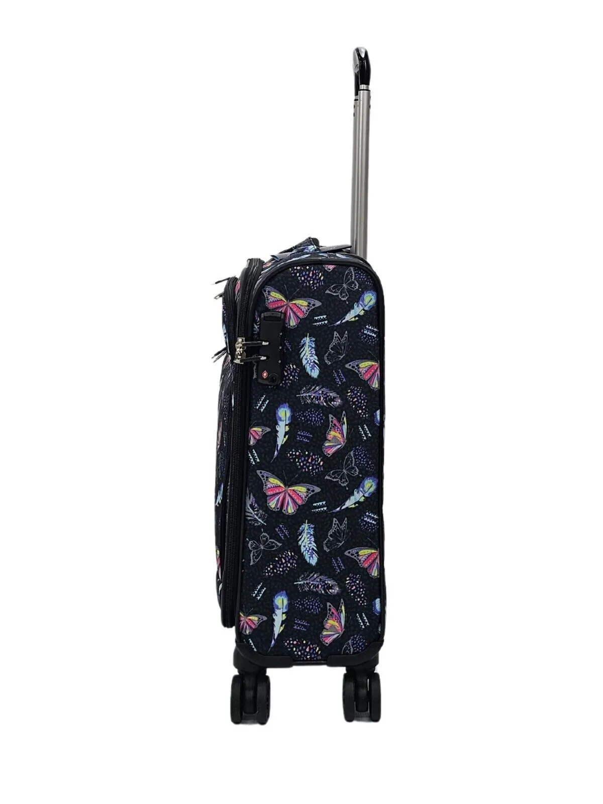 Soft Shell Cabin Suitcase 55 x 37 x 20 cm Lightweight Luggage Suitable for Easyjet, Ryanair