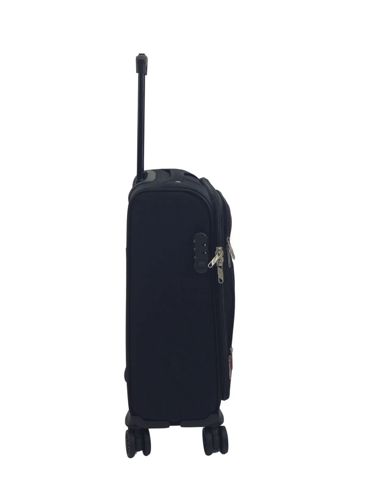 Soft Shell Cabin Suitcase 55 x 40 x 20 cm Lightweight Luggage Suitable for Easyjet, Ryanair