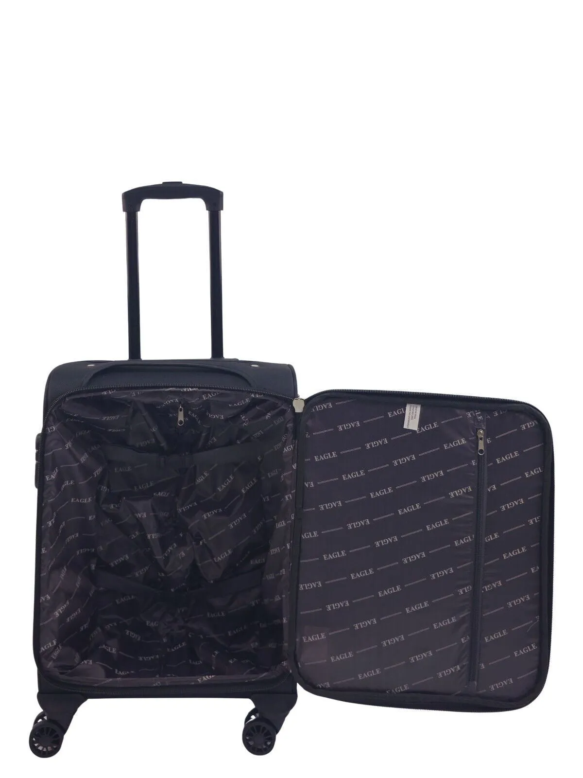 Soft Shell Cabin Suitcase 55 x 40 x 20 cm Lightweight Luggage Suitable for Easyjet, Ryanair