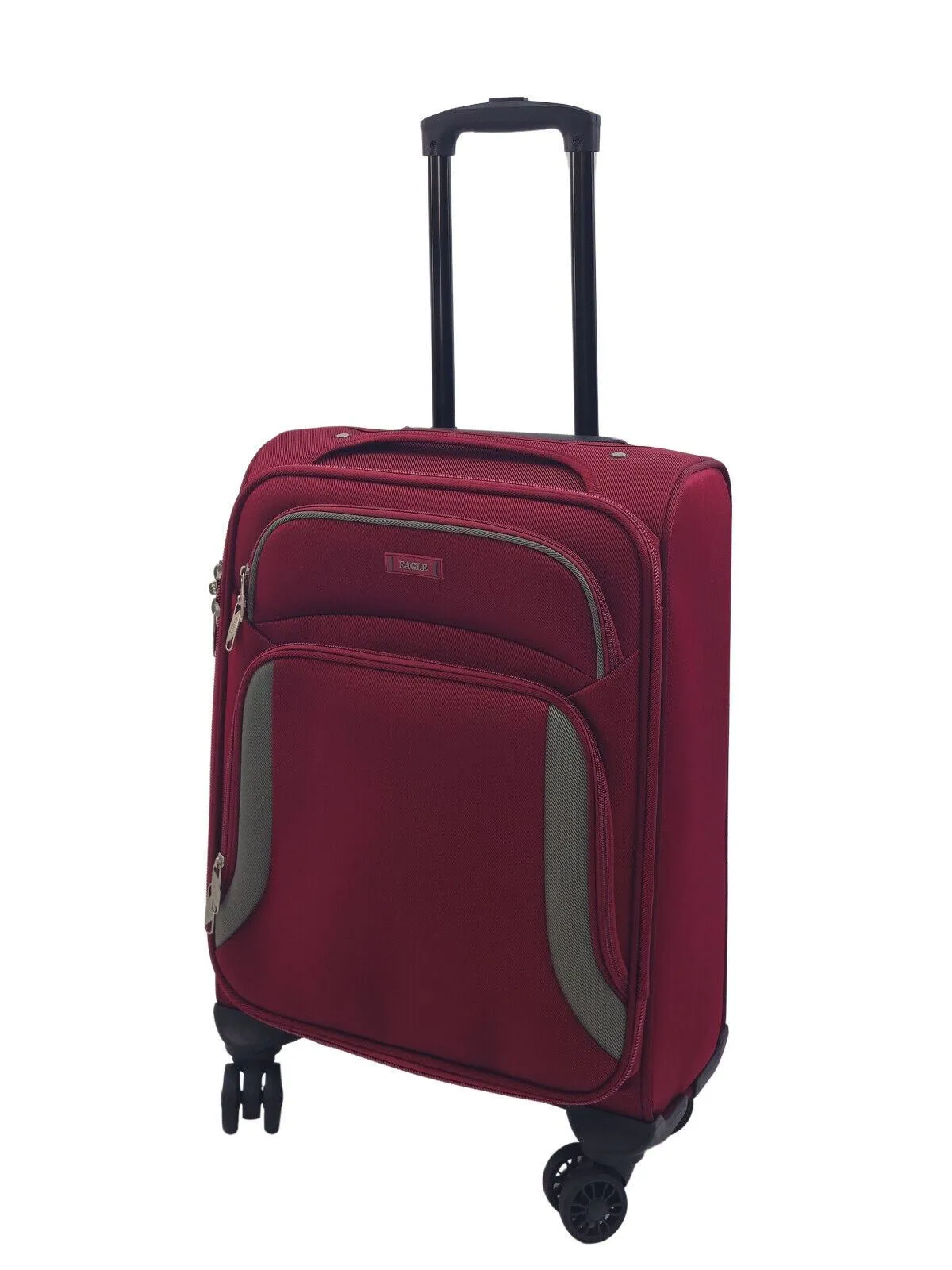 Soft Shell Cabin Suitcase 55 x 40 x 20 cm Lightweight Luggage Suitable for Easyjet, Ryanair