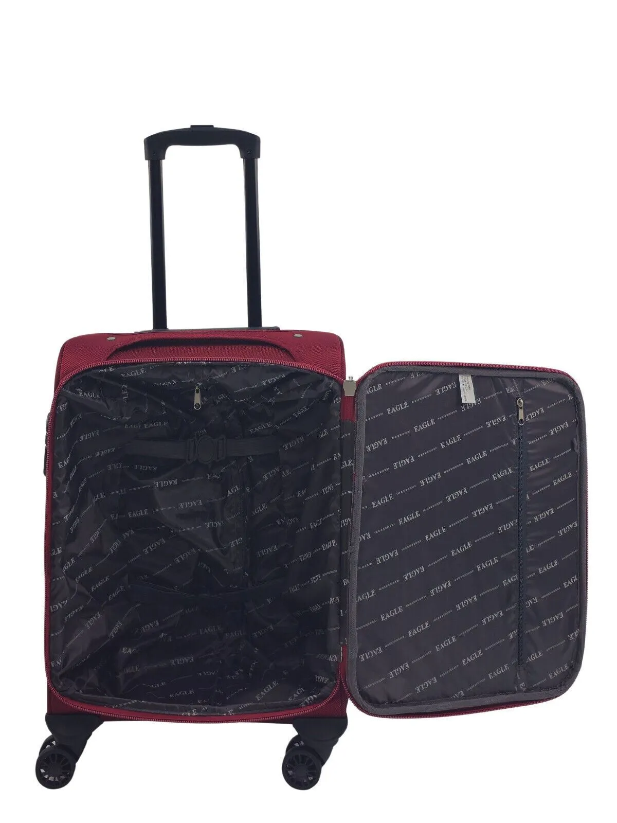 Soft Shell Cabin Suitcase 55 x 40 x 20 cm Lightweight Luggage Suitable for Easyjet, Ryanair