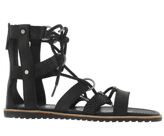 Sorel Women’s Gladiator Sandals (Black)