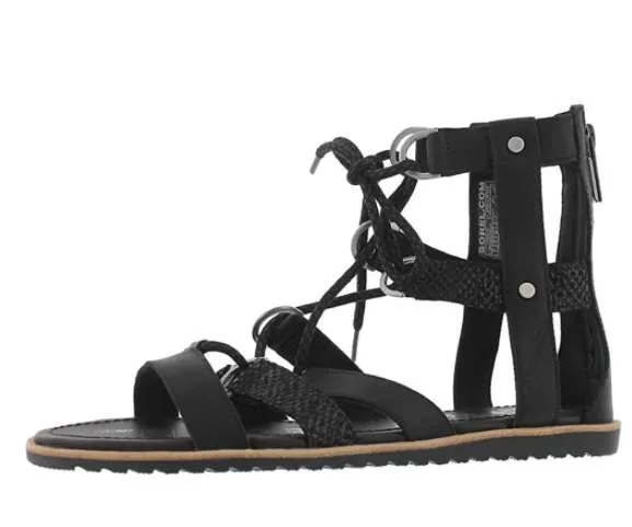 Sorel Women’s Gladiator Sandals (Black)