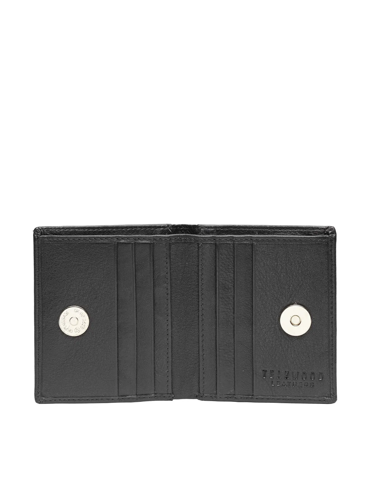 Teakwood Genuine Leather Wallets - Black