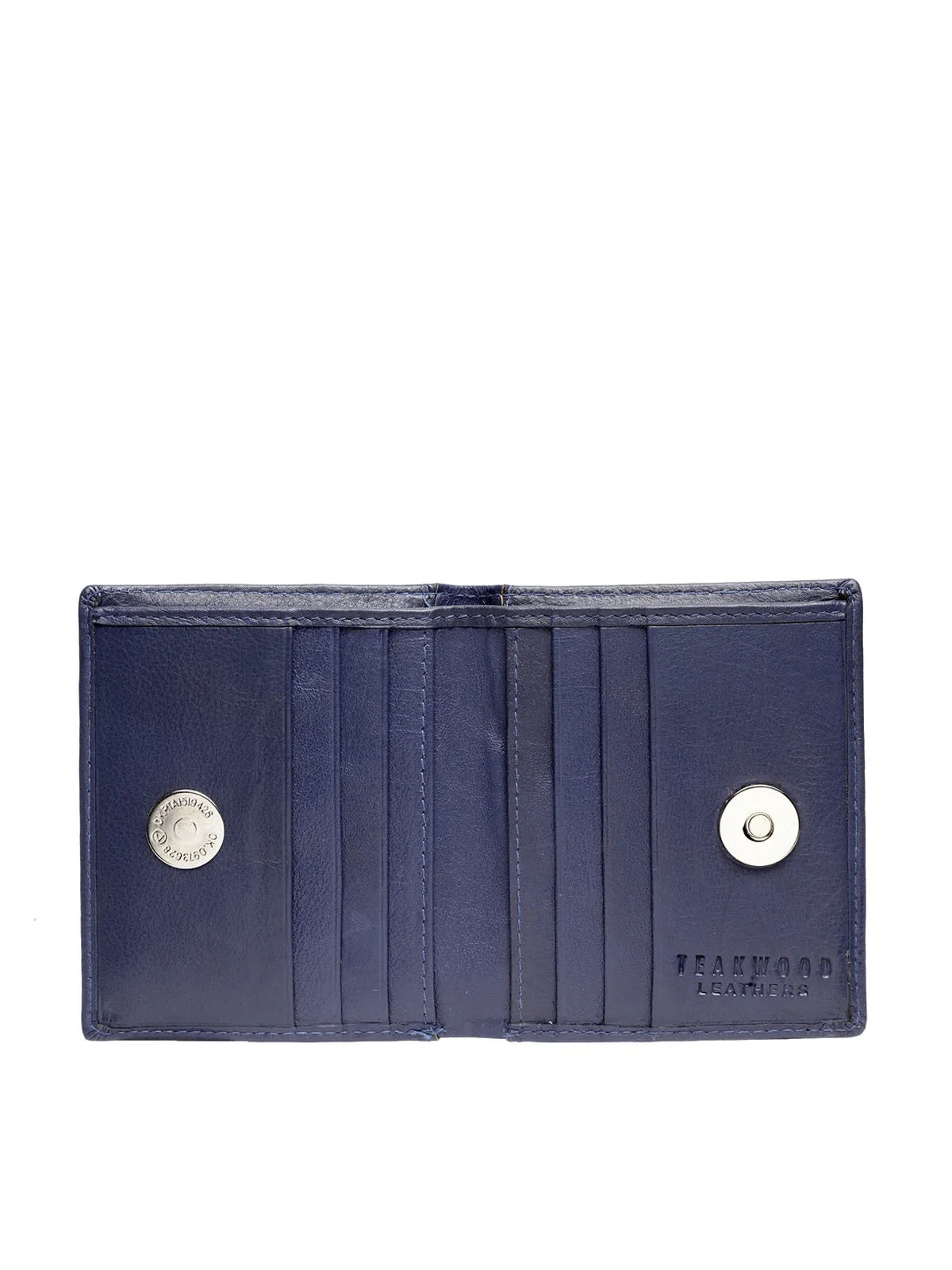 Teakwood Genuine Leather Wallets - Blue