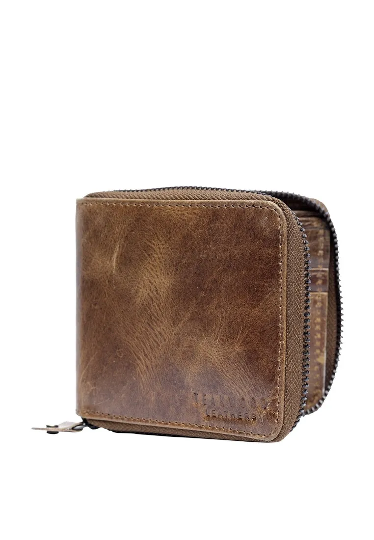 Teakwood Genuine Leather Wallets - Brown