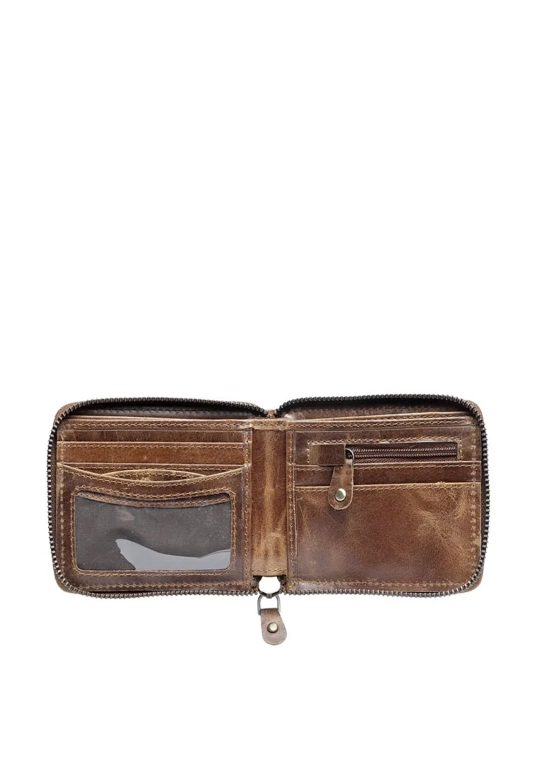 Teakwood Genuine Leather Wallets - Brown