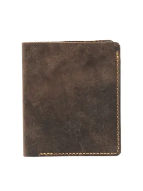 Teakwood Men Genuine Leather Brown Bi fold Wallets