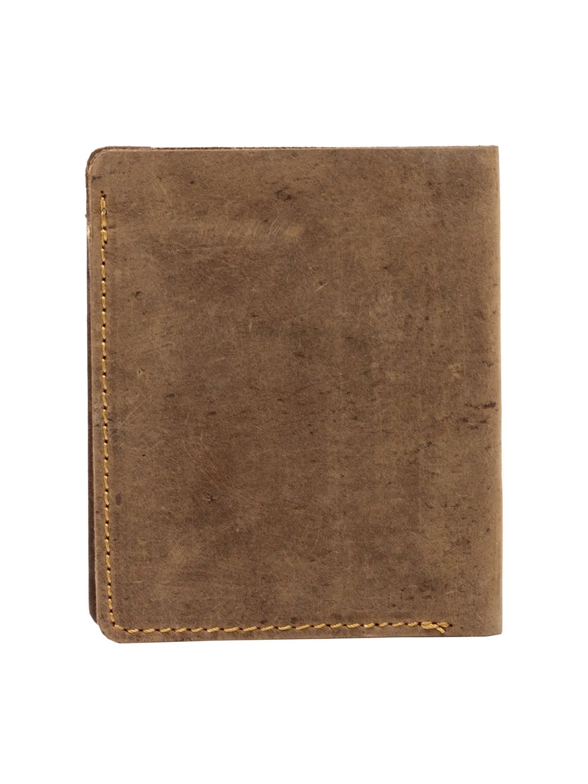 Teakwood Men Genuine Leather Tan Bi fold Wallets