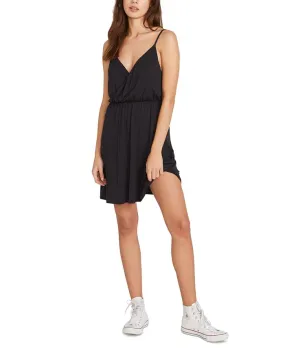 Volcom Women's Not My Luv Camisole Dress - Black - Size Large.